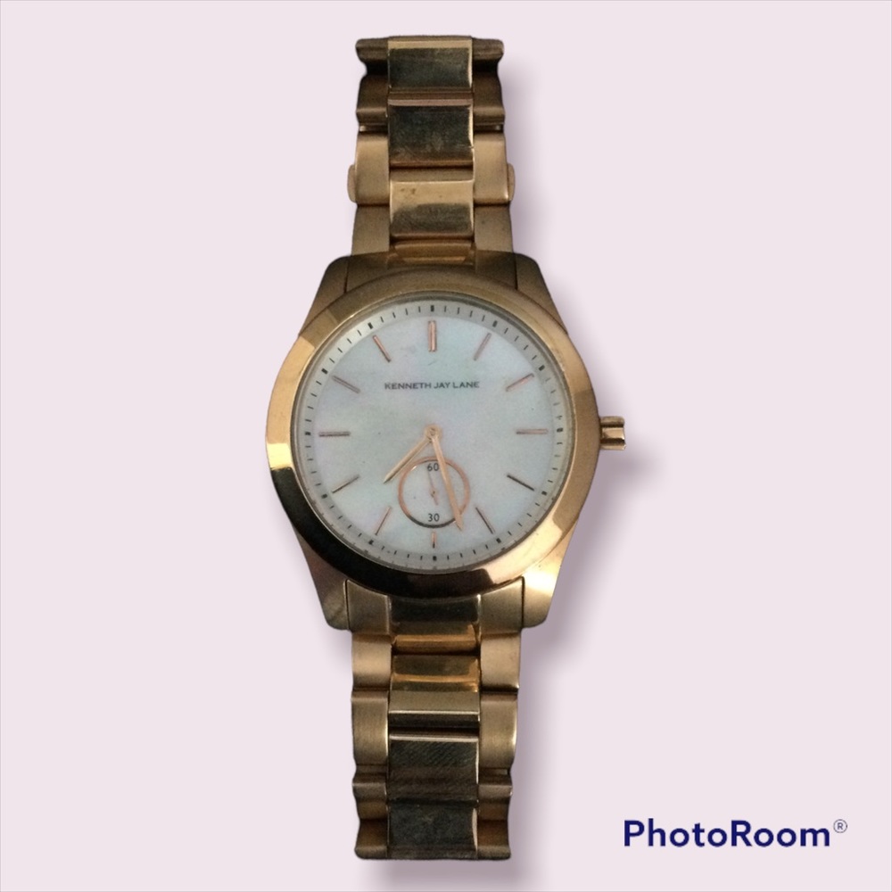Simple gold watch
